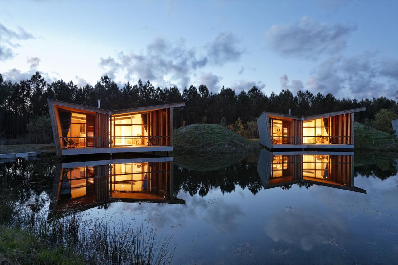 Les Echasses Golf & Surf Eco Lodge Saubion Exteriör bild