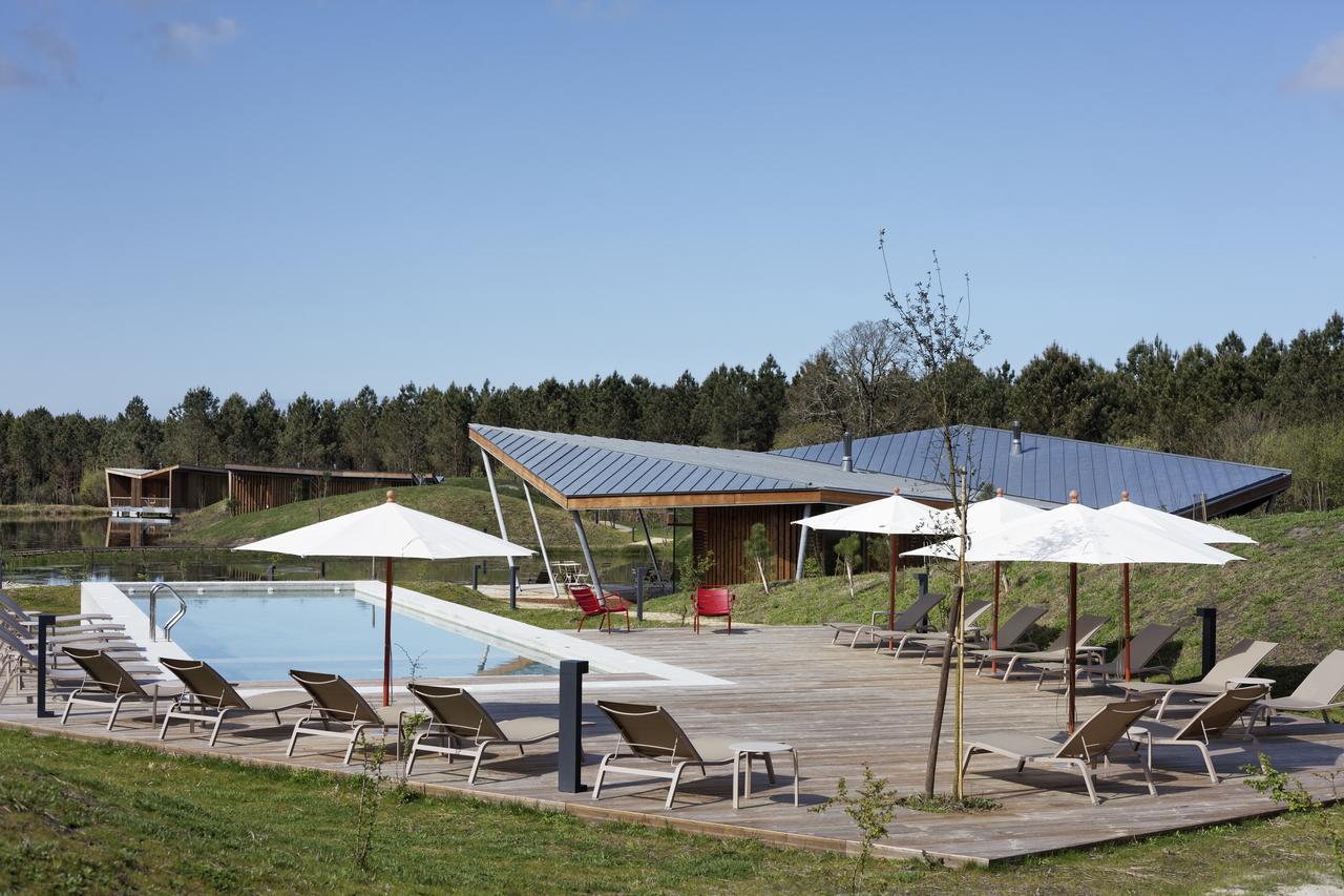 Les Echasses Golf & Surf Eco Lodge Saubion Exteriör bild