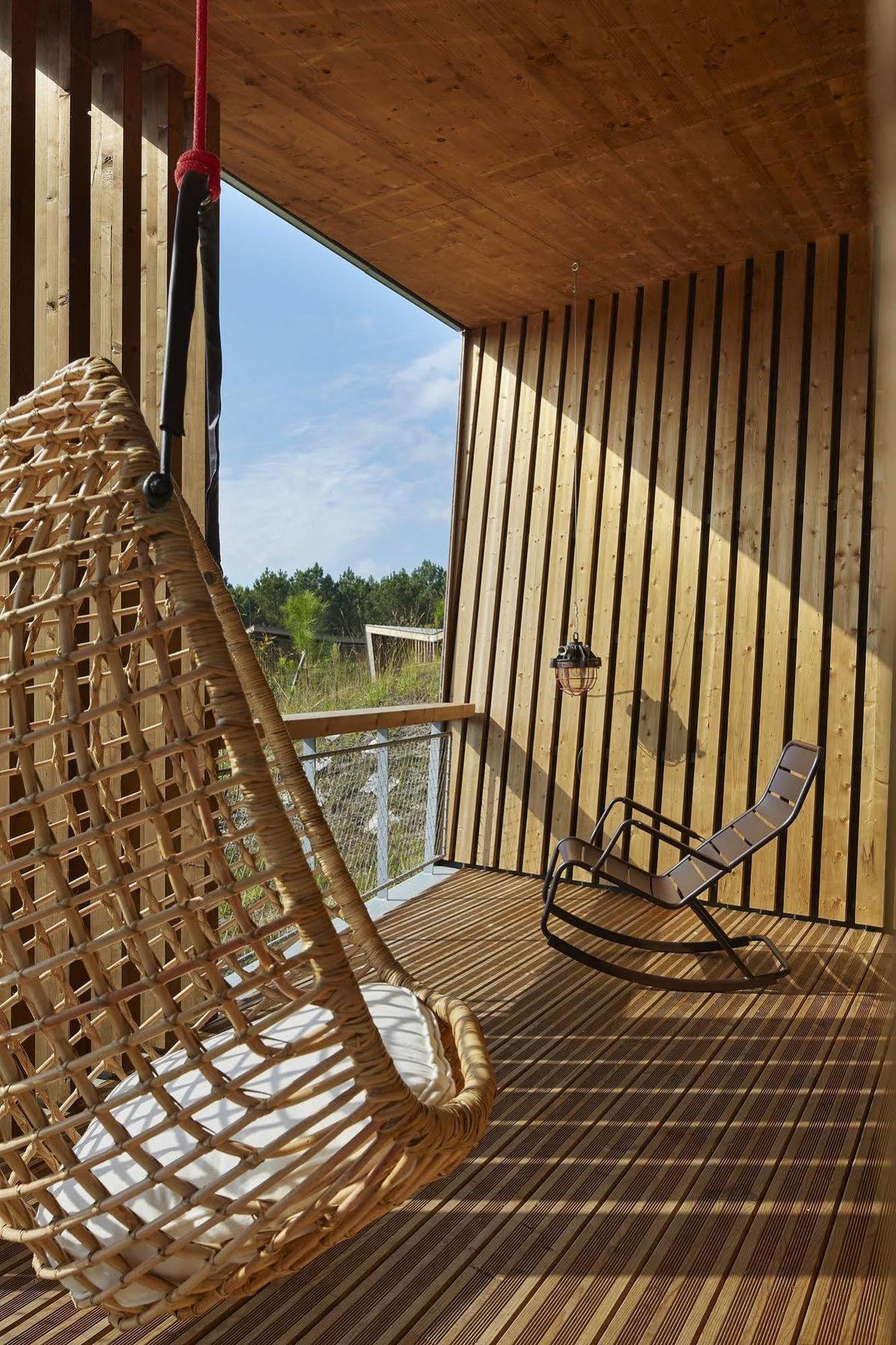 Les Echasses Golf & Surf Eco Lodge Saubion Exteriör bild