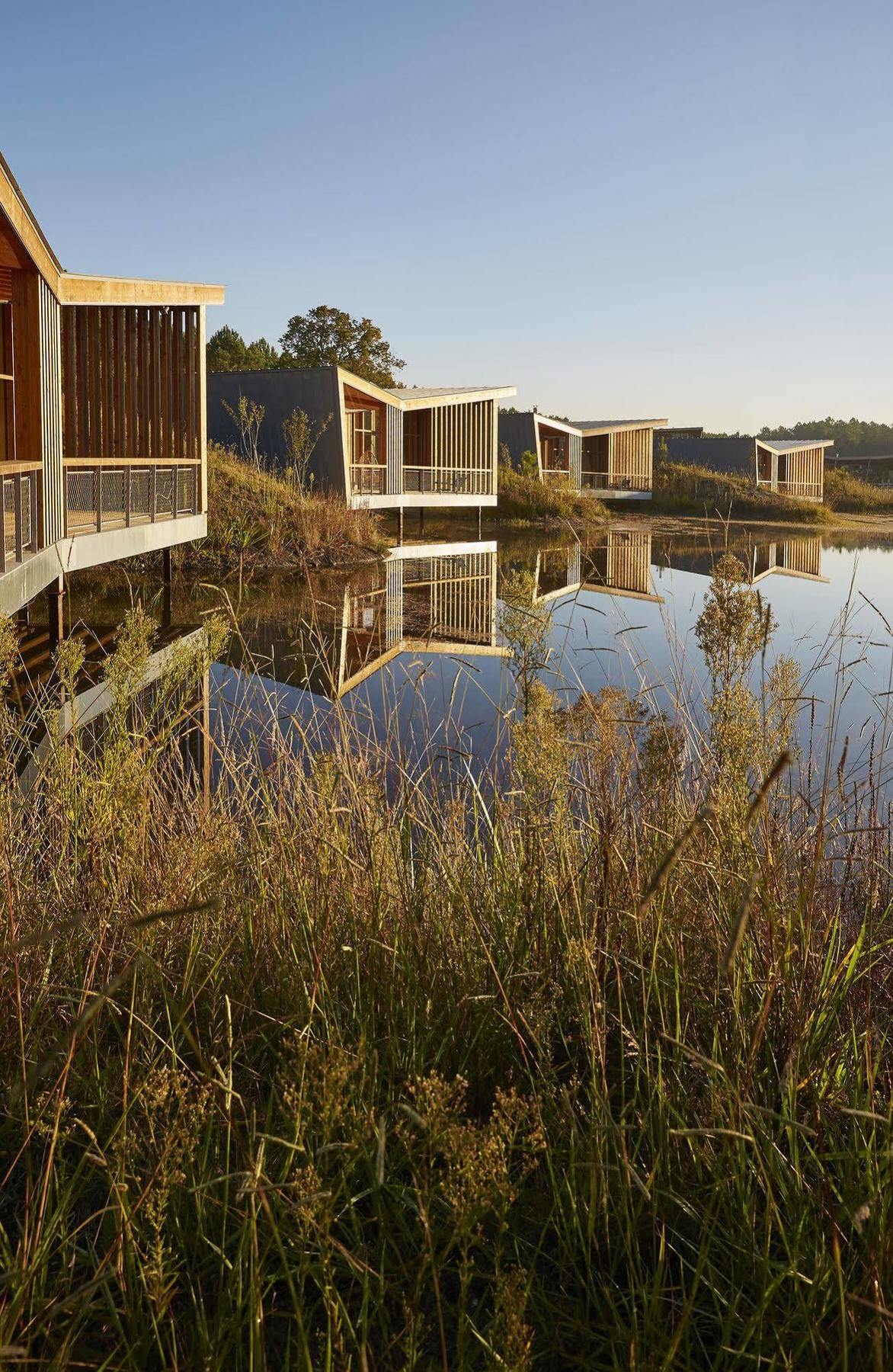 Les Echasses Golf & Surf Eco Lodge Saubion Exteriör bild